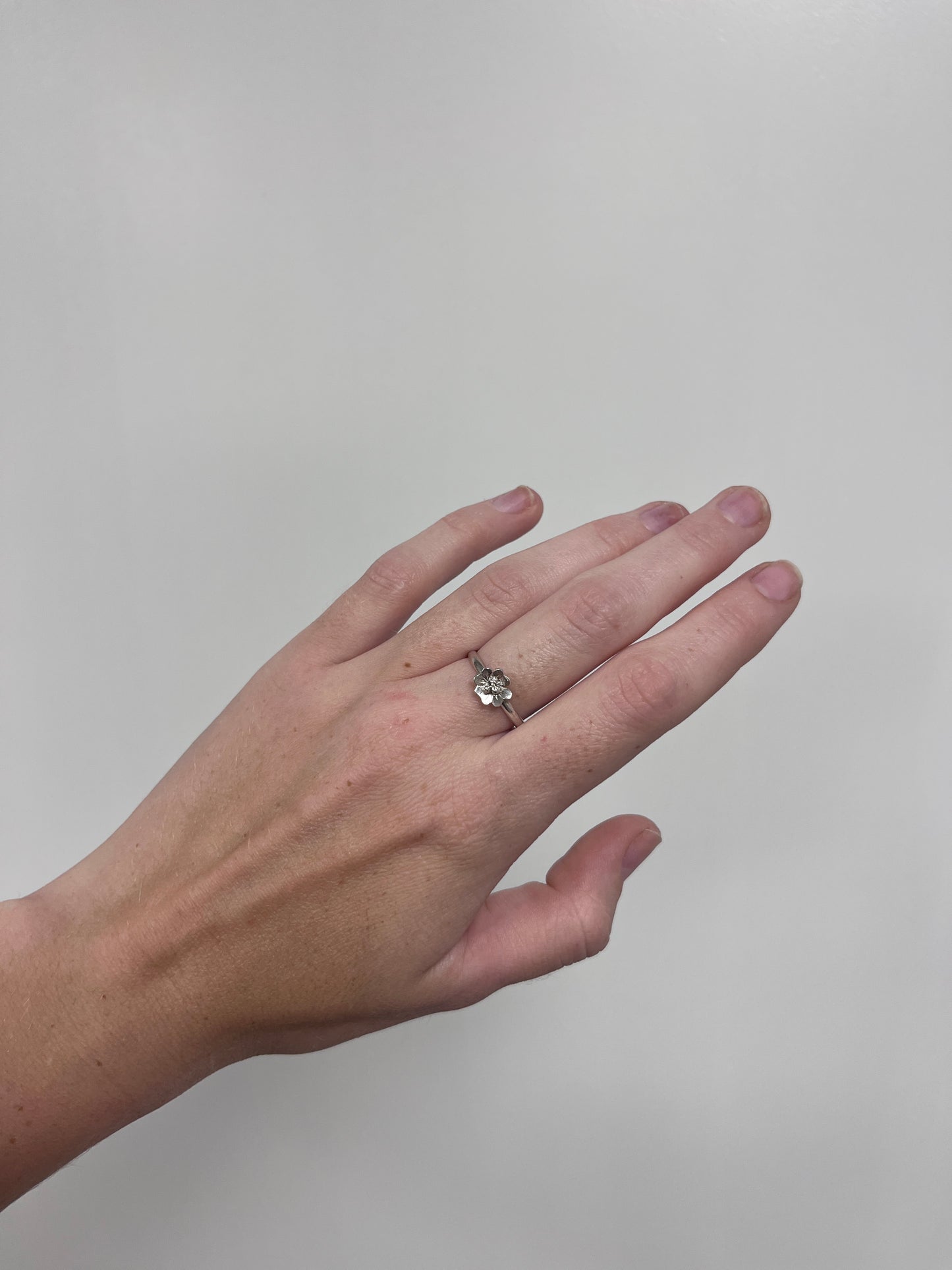 Floral Stacker Ring - Size US 7.5