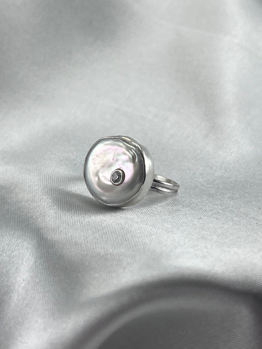 XL Tally Ho Pearl Ring - Size US 8