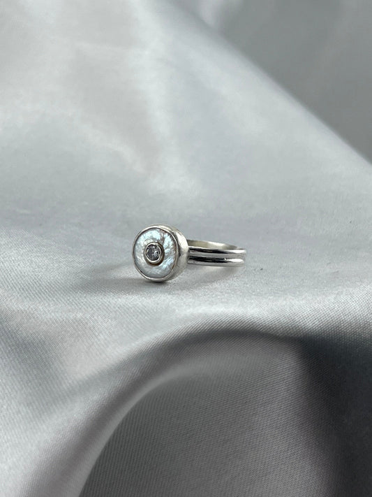 Tally Ho Pearl Ring - Size US 7.5