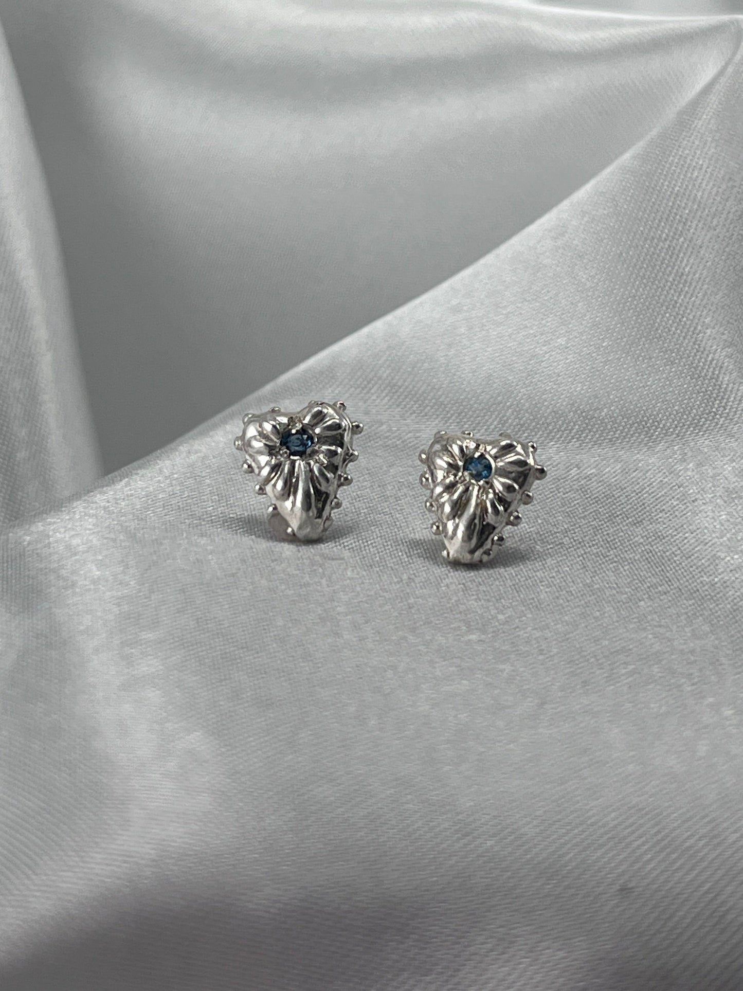 Mini Ardor Studs - London Blue Topaz