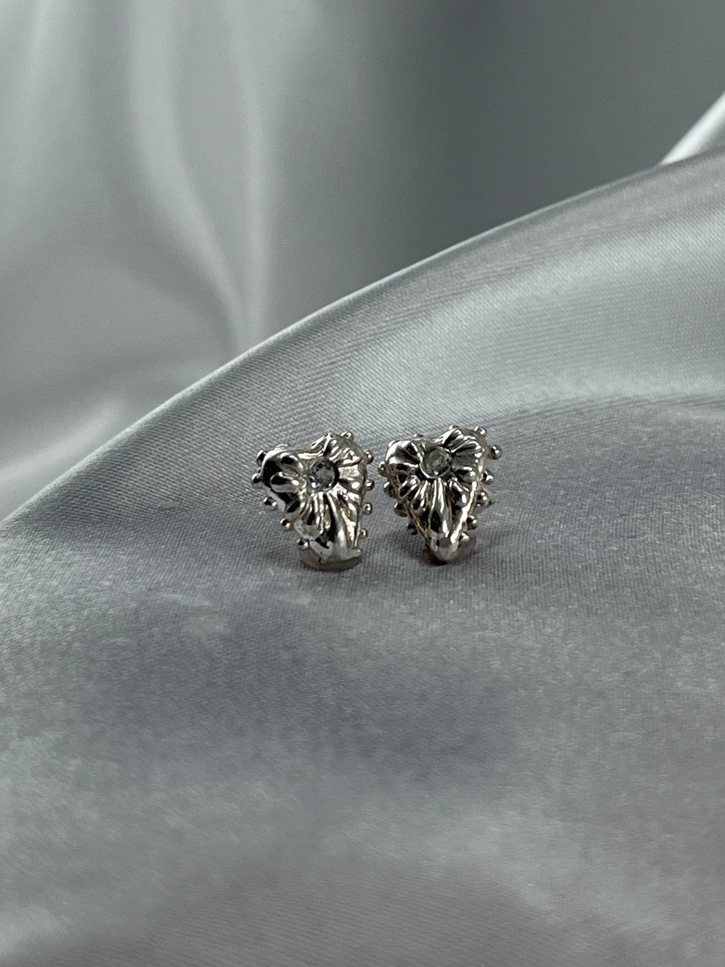 Mini Ardor Studs - White Topaz