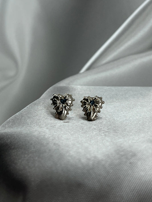 Mini Ardor Studs - London Blue Topaz