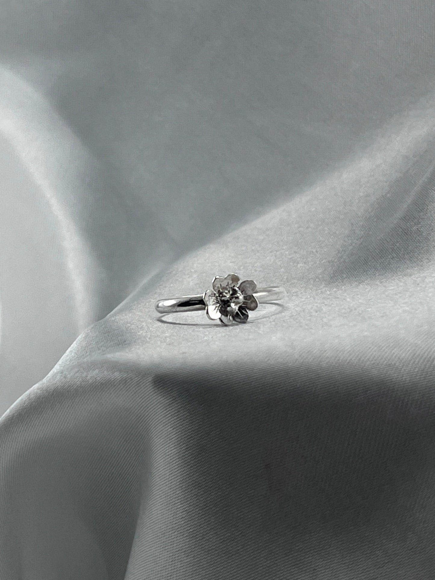 Floral Stacker Ring - Size US 7.5