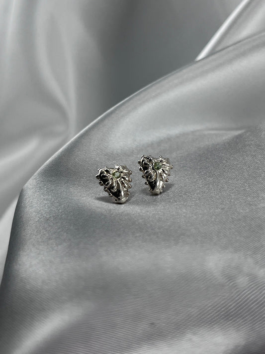 Mini Ardor Studs - Peridot